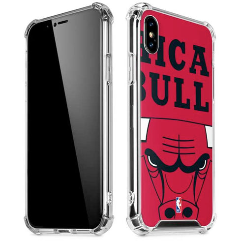 NBA Chicago Bulls Large Logo iPhone XS Max Clear Case